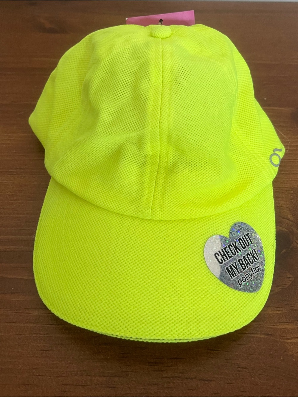 Kids Ponyflo Neon Yellow Adjustable Hat